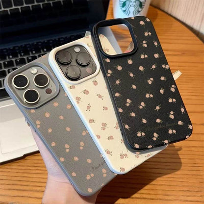 Cute Phone Cases For iPhone 16 Pro Max 15 14 13 12 11 - Flowers Lichee Pattern - Silicone Cover - Touchy Style