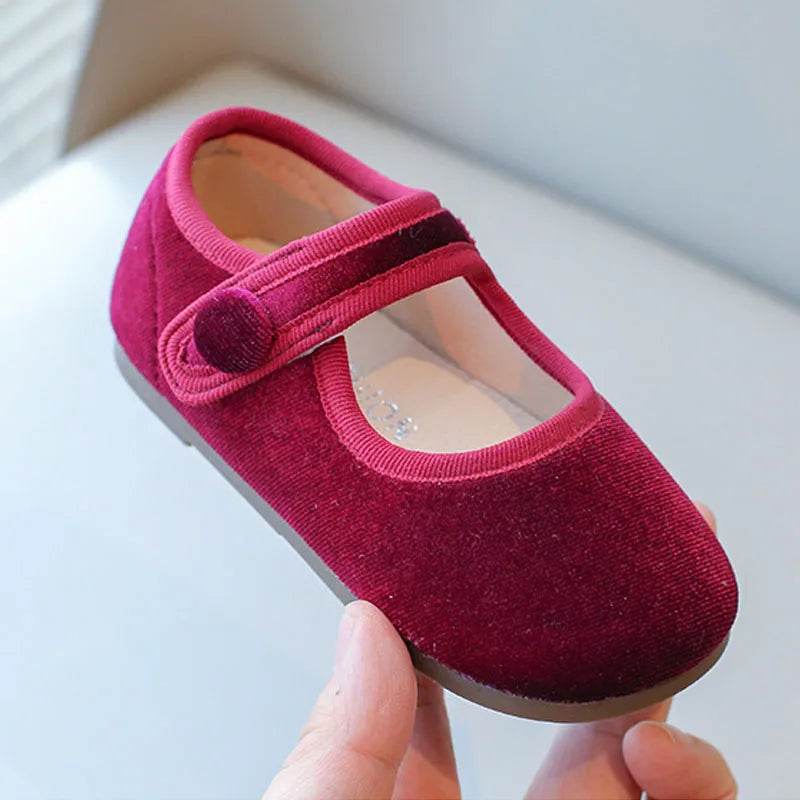 New Kids Leather Shoe Solid Color Versatile Princess Childrens Flats Fashion Causal Black School Girl Shoes Spring Autumn H04031 - Touchy Style