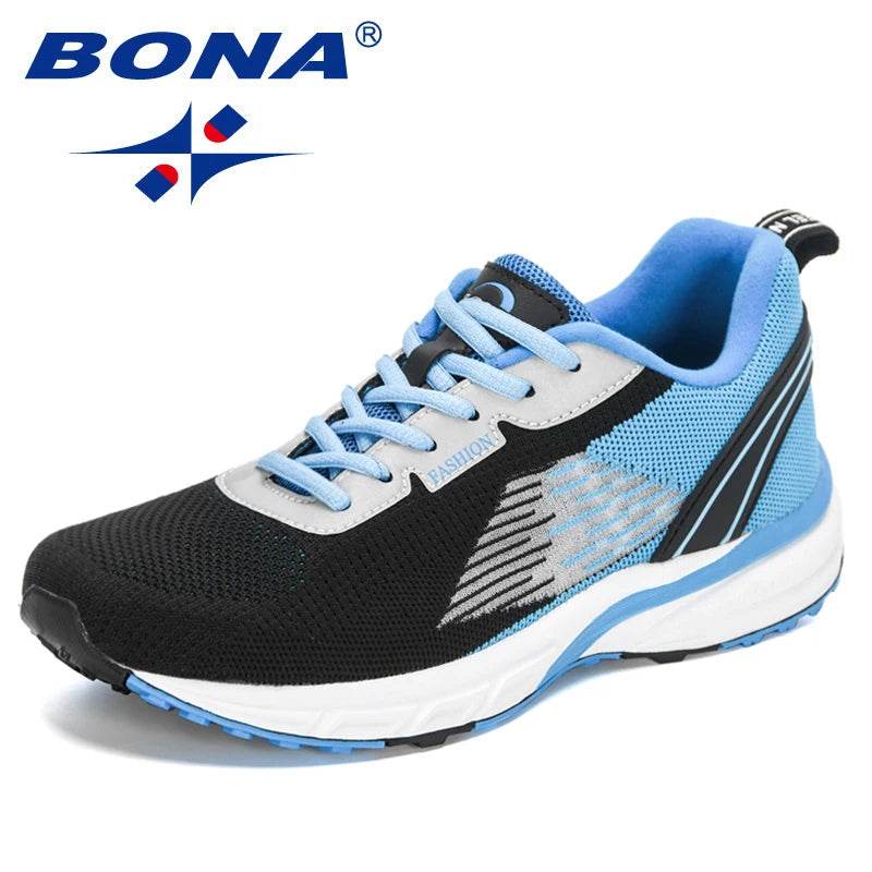 BONA New Popular Style Men Running Mesh Weaving Upper Sport Shoes ventilate Jogging Walking Sneakers Lace Up Free Shipping - Touchy Style