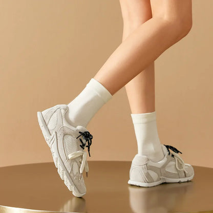 BEAUTODAY Casual Sneakers Women Mesh Chunky 2024 New Solid Color Autumn Fashion Non-slip Colorful Shoes Female Flats 29871