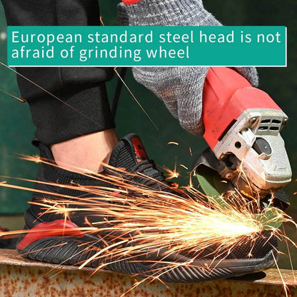 Security Casual Sneakers Men Shoes Work Boots Steel Toe Shoes Anti-smash Anti-puncture Indestructible Shoes Protective Boots - Touchy Style