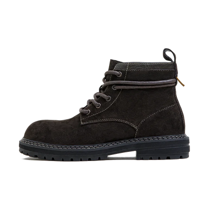 Maden Retro Brown Mid-top Boots Genuine Leather Breathable Casual Shoes for Men Fall and Winter Workwear Versatile Desert Boots