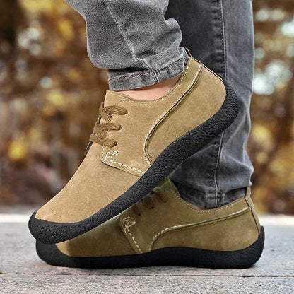 Breathable Outdoor Shoes Men Sneakers Spring Casual Men Shoes Suede Leather Shoe Anti-skid Walking Shoe Hot Sale Footwear - Touchy Style