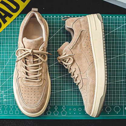 Breathable Mens Vulcanized Sneakers New Trend Casual Leather Shoes Tenis Luxury Trainers Comfy Man Walking Running Jogging Shoes - Touchy Style