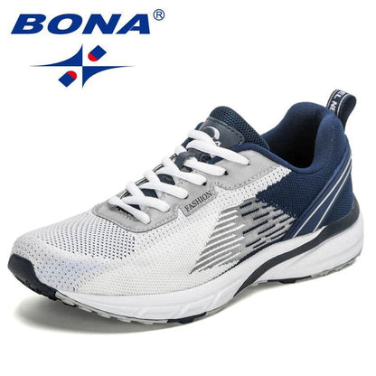 BONA New Popular Style Men Running Mesh Weaving Upper Sport Shoes ventilate Jogging Walking Sneakers Lace Up Free Shipping - Touchy Style