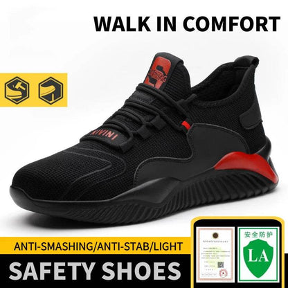 Security Casual Sneakers Men Shoes Work Boots Steel Toe Shoes Anti-smash Anti-puncture Indestructible Shoes Protective Boots - Touchy Style
