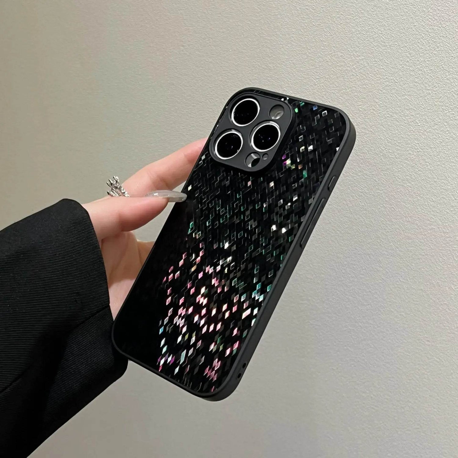 woman girls sparkle Diamond Glitter laser Plating Phone case For iPhone 16 15 14 13 12 11 Pro Max Case Cute Luxury Cover - Touchy Style