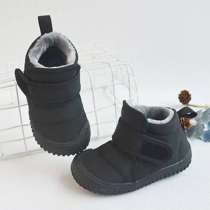 2024 Winter Kids Snow Boots Infant Baby Girl Shoes Cotton Plush Warm Toddler Sneakers Fashion Boys Short Boots Non-Slip E09292 - Touchy Style