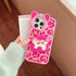 Cute Phone Cases - 3D Heart Leopard and Printed Cat Bracket - Cat Ears Kitten Camera Protection Cover - IC5021 - Touchy Style