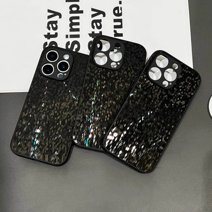 woman girls sparkle Diamond Glitter laser Plating Phone case For iPhone 16 15 14 13 12 11 Pro Max Case Cute Luxury Cover - Touchy Style