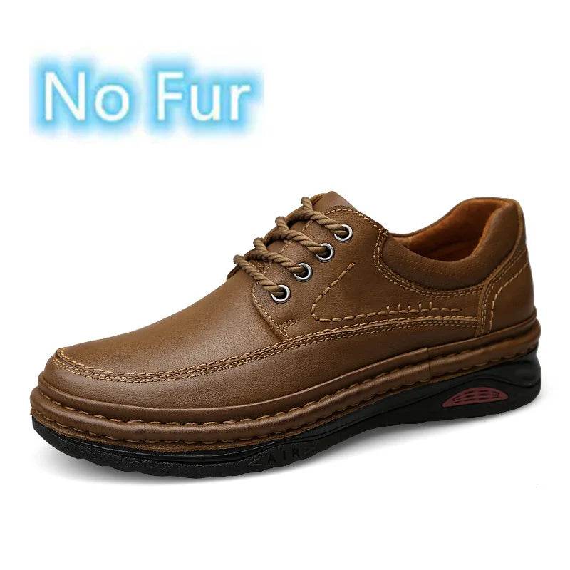Luxury Brand Mens Casual Shoes Genuine Leather Men Business Flat Top Quality Male Oxford Shoes Handmade Breathable Walking Shoes - Touchy Style