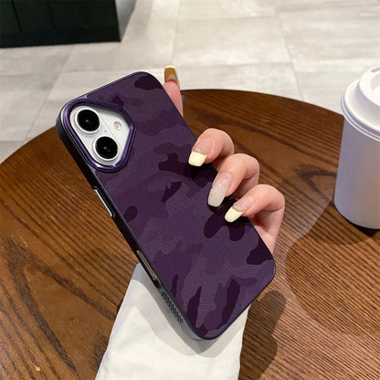 Cute Phone Cases for iPhone 15, 14, 13, 12 Pro Max, and 15 Pro Max - Luxury Camouflage Shockproof Armor Case - TSP419