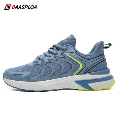 Baasploa Men Running Shoes Lightweight Sport Shoes Mesh Breathable Men Casual Walking Sneakers Non-Slip Outdoor Male Lace-Up - Touchy Style