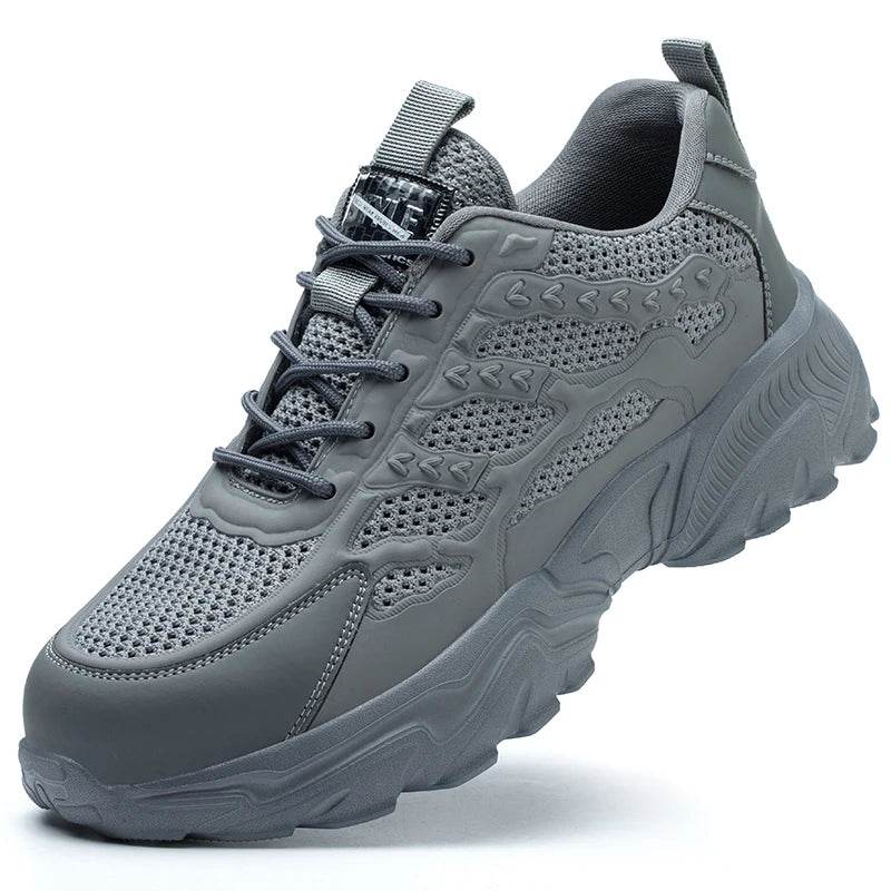 Breathable Safety Shoes For Men Women Summer Work Shoes Sneakers Puncture-Proof Indestructible Shoes Protective Boots Security - Touchy Style