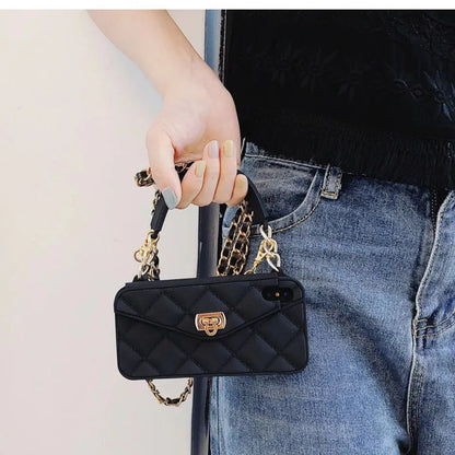 Cute Phone Cases For iPhone 15, 14, 13, 12, 11 Pro Max 6, 7, 8, Plus X XR XS Max Handbag Wallet B