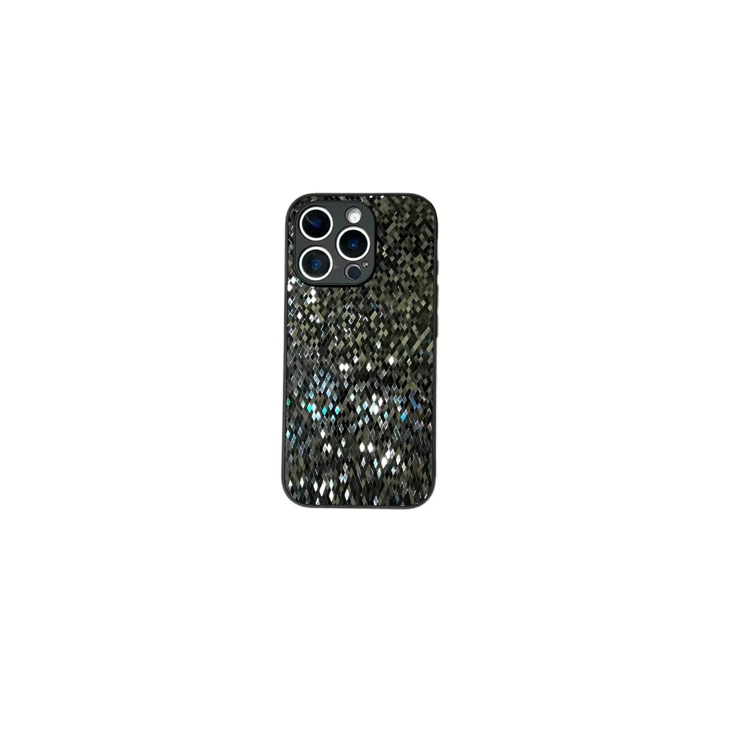 woman girls sparkle Diamond Glitter laser Plating Phone case For iPhone 16 15 14 13 12 11 Pro Max Case Cute Luxury Cover - Touchy Style