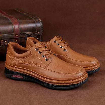 Luxury Brand Mens Casual Shoes Genuine Leather Men Business Flat Top Quality Male Oxford Shoes Handmade Breathable Walking Shoes - Touchy Style