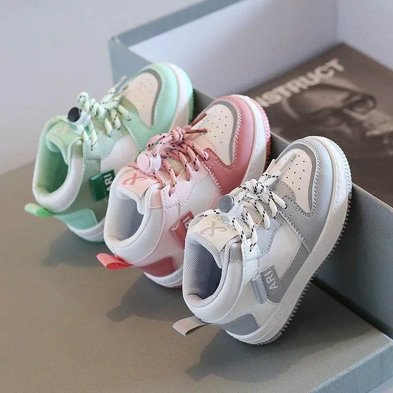 High Top Children Sneakers Anti-slippery Boys Basketball Shoes Flat Heel Super Cozy Girl Hiking Shoes Kids Platform Boots F08313 - Touchy Style