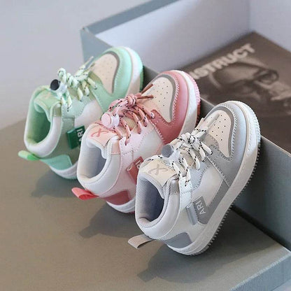 High Top Children Sneakers Anti-slippery Boys Basketball Shoes Flat Heel Super Cozy Girl Hiking Shoes Kids Platform Boots F08313 - Touchy Style