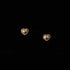 925 Sterling Silver 14k Gold Plated Stud Earrings Cute Cake Side Heart Earrings Simple Student Korean Jewelry Wholesale - Touchy Style