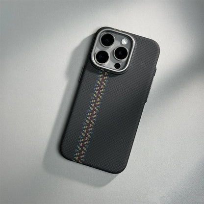Cute Phone Cases for iPhone 12, 13, 14, 15, and Pro Max models - Carbon Fibre Hard PC Armor Cover - TSP200