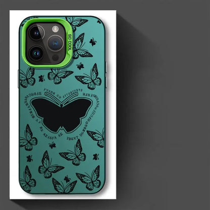 TSP34 Cute Phone Cases for iPhone 15, 14, 13, 12, 11 Pro Max, X, XS Max, XR, 7, or 8 Plus - Butterfly Leather Cover