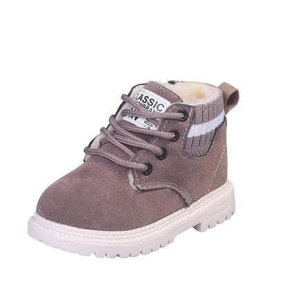 2 Style Inside Material Plush Kids Winter Boots Cotton Fabric Spring Autumn Children Shoes Baby Toddler Boys Girls Boots C10012 - Touchy Style