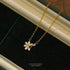 925 Sterling Silver Shiny Zircon Flowers Pendant Necklace Clavicle Chain for Women Birthday Gift Fine S925 Jewelry - Touchy Style