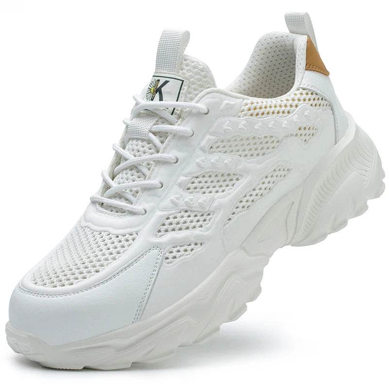 Breathable Safety Shoes For Men Women Summer Work Shoes Sneakers Puncture-Proof Indestructible Shoes Protective Boots Security - Touchy Style