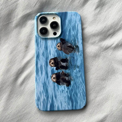 Cute Phone Cases For iPhone 15PRO MAX, 14, 13 PRO MAX, 15, 15PLUS, 15PRO, 11Pro - Beaver Poster Illustration - Acrylic Hard Cover - IC6210 - Touchy Style