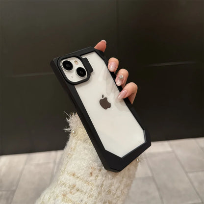 TSP37 Cute Phone Cases for iPhone 11, 12, 13, 14, or 15 Pro Max Plus - Transparent Acrylic Bumper Cover
