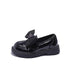 Kids Loafers Black Bow Versatile 2023 Breatheable Slip-on Simple Children Fashion Leather Shoes Cute Sweet Princess Casual Shoes - Touchy Style