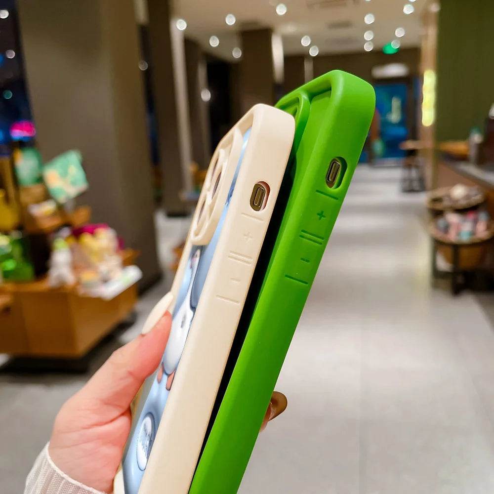 Cute Cartoon Duck Phone Case For iPhone 16 Pro Case iPhone 13 15 11 12 14 Pro Max 7 8 Plus X XR XS SE 2020 Soft Silicone Cover