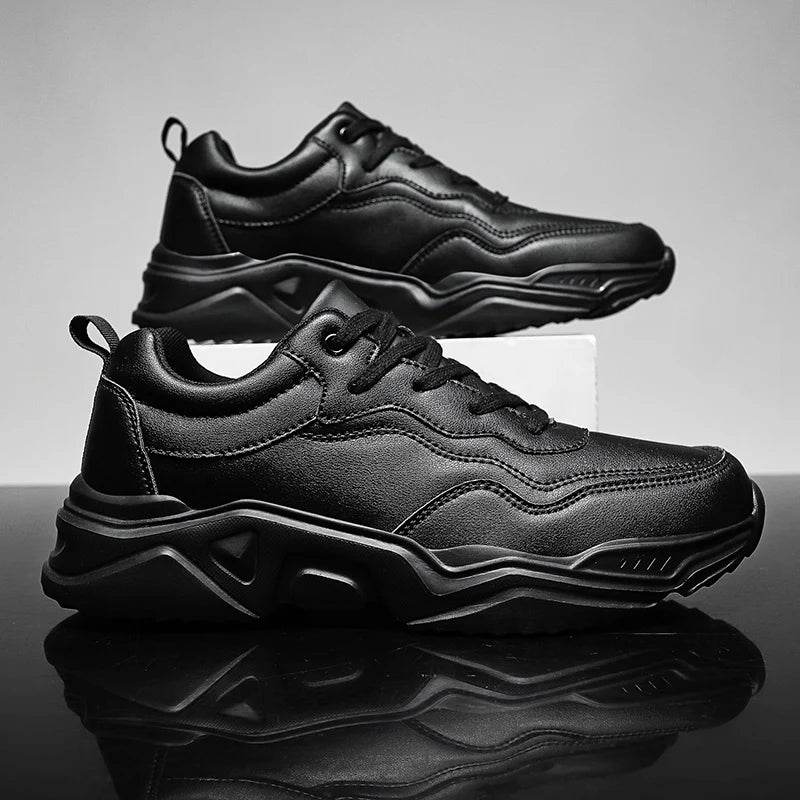 Men Shoes New Leather Casual Shoes for Men Winter Autumn Sneakers Men Waterproof Lightweight Tenis - Touchy Style