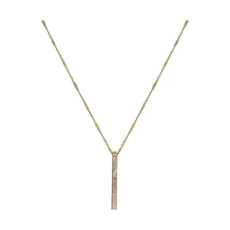 A23-0217 Necklace Charm Jewelry - Titanium Steel Chain - Touchy Style