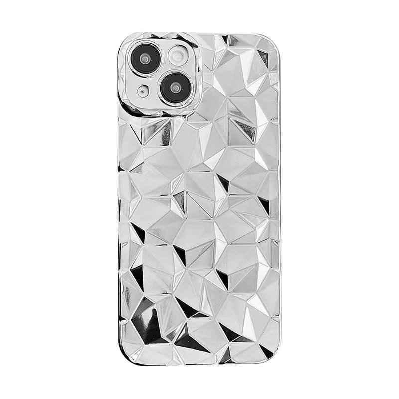 A3CPC337 Cute Phone Cases for iPhone 15 Pro Max, 14, 13, 12, 11, XS, XR, X, 7, 8 Plus - 3D Diamond Shape - Touchy Style