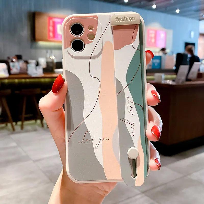 A3CPC429 Cute Phone Cases for Huawei Nova 9, 8, 5t Pro, Honor X8, 20, 10i, 50, P60, P50, P20, P30, P40, and Mate 20 - With Wrist Strap - Touchy Style