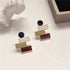 A6641 Metal Irregular Drops Oil Stud Earring Charm Jewelry - Touchy Style