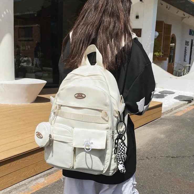 ABCB341 Cool Backpack - Multi-pocket Waterproof Bag for Teenage Girls - Touchy Style