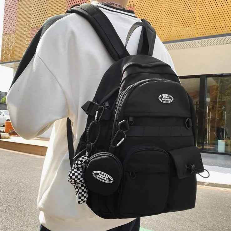 ABCB341 Cool Backpack - Multi-pocket Waterproof Bag for Teenage Girls - Touchy Style