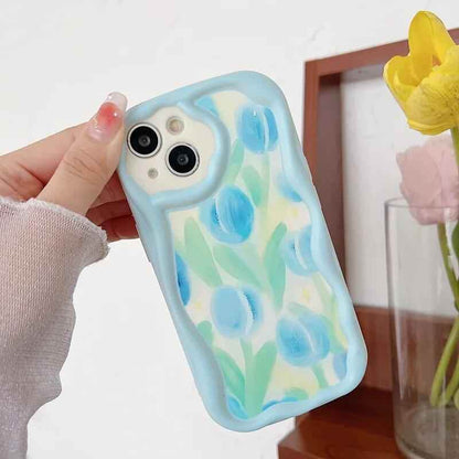 Abstract Floral Heart Cute Phone Case for iPhone 11, 12, 13, 14, 14 Plus, 7, 8, 8 Plus, X, XR, XS, XS Max - Touchy Style