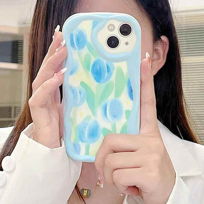 Abstract Floral Heart Cute Phone Case for iPhone 11, 12, 13, 14, 14 Plus, 7, 8, 8 Plus, X, XR, XS, XS Max - Touchy Style