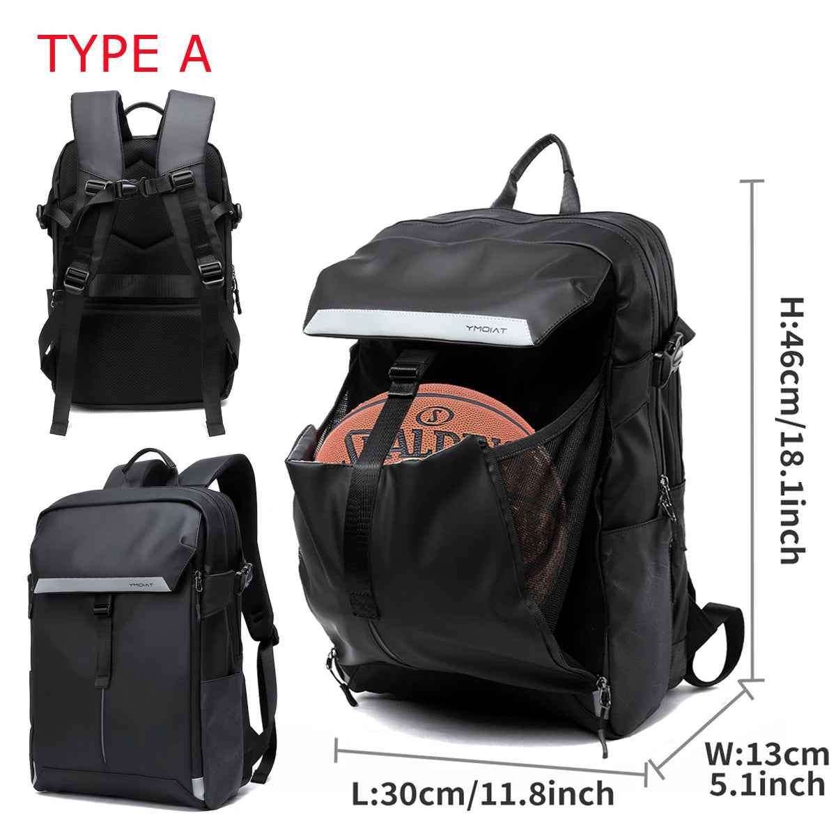 ACB5724 Cool Backpack - Expandable Waterproof Laptop Bag - Touchy Style .