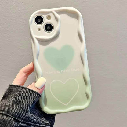 ACPC250 Cute Phone Case For Huawei P30, P40 Lite, P60 Pro, Y9S, Nova Y70, 11, 10, 9 SE, and Honor 50, 70, 90, X7, X8, X9 series - Gradient Heart - Touchy Style