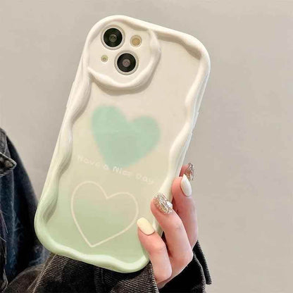 ACPC250 Cute Phone Case For Huawei P30, P40 Lite, P60 Pro, Y9S, Nova Y70, 11, 10, 9 SE, and Honor 50, 70, 90, X7, X8, X9 series - Gradient Heart - Touchy Style