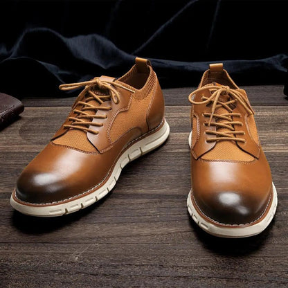 AL523 Lightweight Leather Loafers: Men&