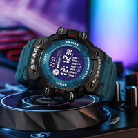 AMSW8050 Men's Simple Watch: Rugged Sport Elegance with LED Digital Precision - Touchy Style .
