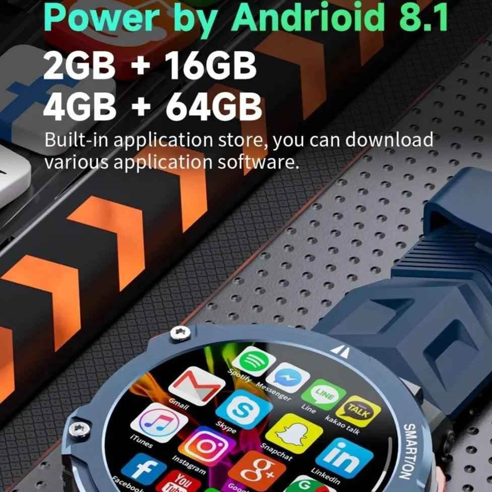 APPLLP 6 PRO: Smartwatch with GPS, 4G, and Fitness Tracking - Touchy Style