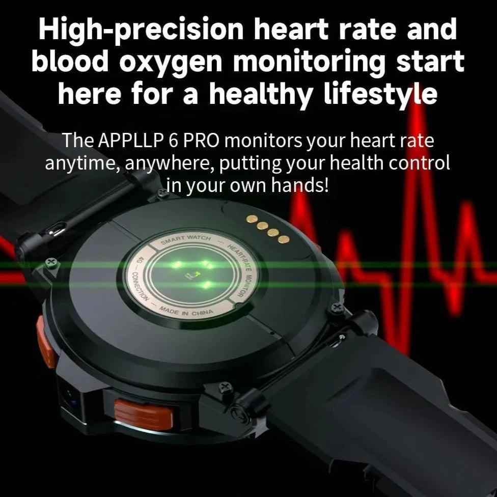 APPLLP 6 PRO: Smartwatch with GPS, 4G, and Fitness Tracking - Touchy Style .