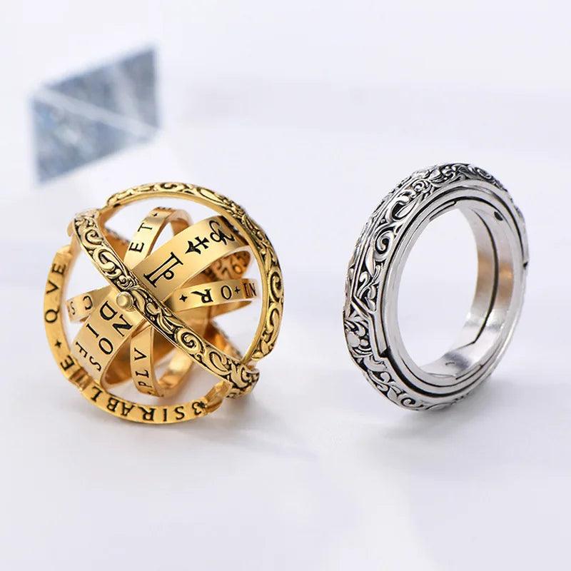 Astronomy Ball Finger Rings Charm JEwelry RCJMS11 Zinc Alloy For Men&